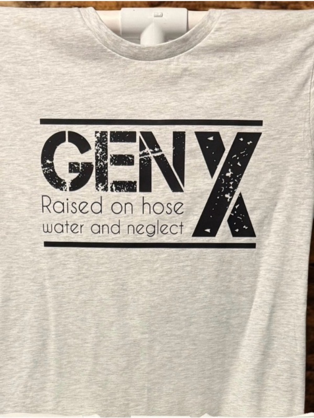 GEN X 'Raised on Hose' Graphic T‑Shirt - Light Heather Gray bella canvas